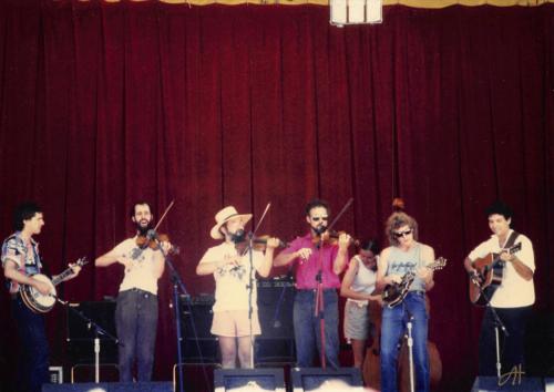 Fiddle Fever at Strawberry Festival 1986 with Bela Fleck and Sam Bush