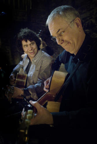 With Declan O'Rourke filming Transatlantic Sessions 5, 2011