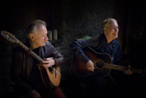 With Donnal Lunny filming Transatlantic Sessions 5, 2011