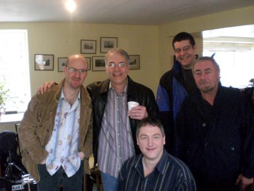 Filming Transatlantic Sessions 3, with Donald Shaw, Ronan Browne, Todd Parks, Aly Bain, 2007